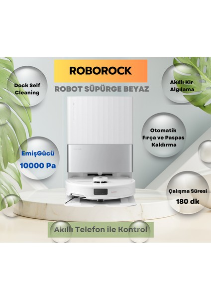 Reaktif Yapay Zeka Engel Tanıma Robot Süpürge Beyaz