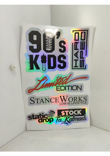 Hologram Arka Cam Sticker Etiket Model 015 modelleri
