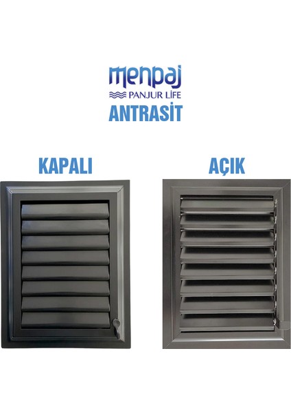 Menpaj Panjurlife Havalandırma Menfez Panjur Antrasit Renk fiyatları