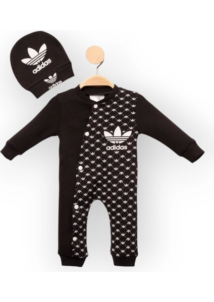 Baby Marka Addas Desen Şapkalı Tulum 6-24 Ay