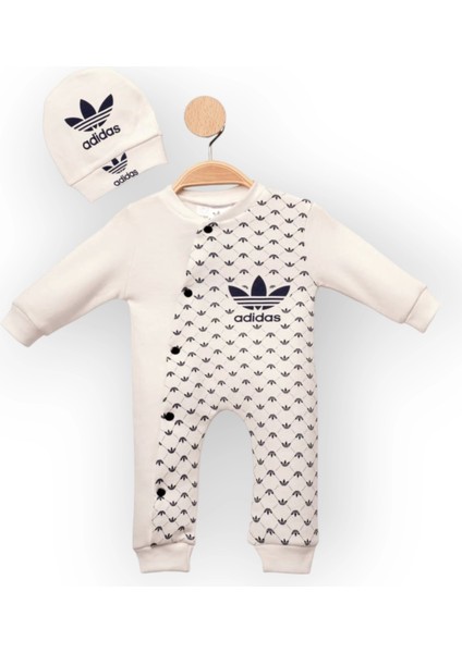 Baby Marka Addas Desen Şapkalı Tulum 6-24 Ay