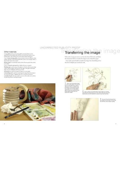 Watercolour Flowers (Ready To Paint) - Wendy Tait modelleri