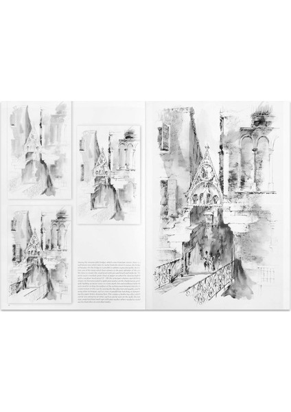 Desen Kitabı Venetian Sceneries N: 14 Venedik Sahneleri N: 14 modelleri