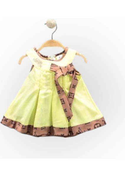 Baby Marka Wilton Desen Kurdelalı Kız Elbise Kız 1-5 Yaş
