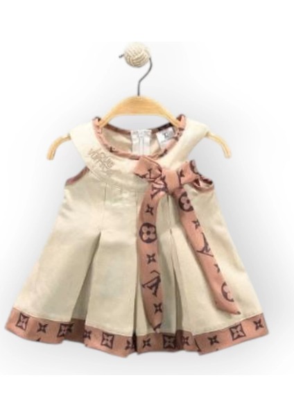 Baby Marka Wilton Desen Kurdelalı Kız Elbise Kız 1-5 Yaş