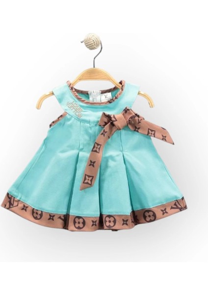 Baby Marka Wilton Desen Kurdelalı Kız Elbise Kız 1-5 Yaş