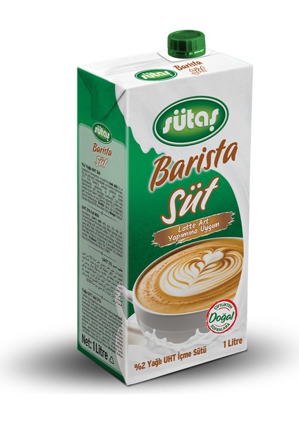 Barista Uht Milk 1 lt x 4 Adet