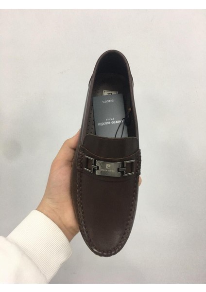 Kahve Hakiki Deri Erkek Loafer Ayakkabı 25109