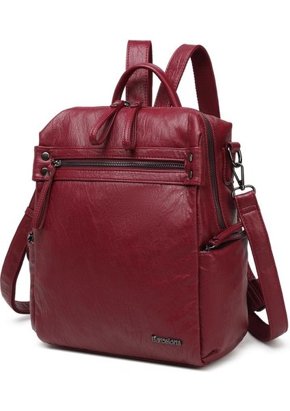 Yıkama Deri Sırt Askılı Kadın Çantası 21-K Barcelona 1909 fırsatları