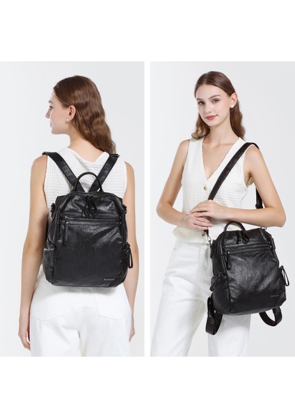 Yıkama Deri Sırt Askılı Kadın Çantası 21-K Barcelona 1909 indirimleri