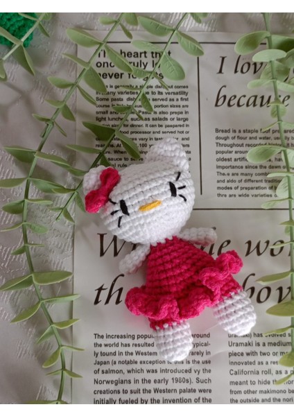 Amigurumi Örgü Hayvan Oyuncak Uyku Arkadaşı ( Rakun, Hello Kitty, Ayıcık)