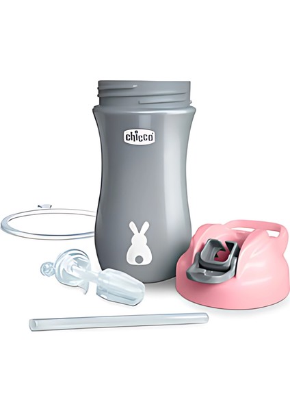 Doremodam Chicco Pop-Up Pipetli Bardak 2 Yaş+ 350 ml - Pink