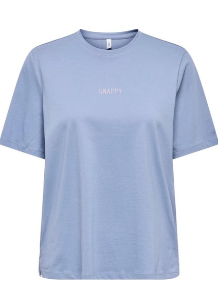 Onlmoody Lıfe S/s Word Top Box Jrs Açık Mavi modelleri