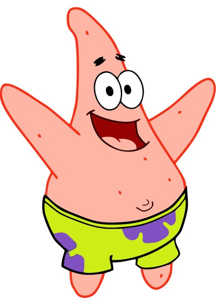 9,5 x 7 cm Sünger Bob Patrick Oto Cam Araba Motor Laptop Telefon Sticker