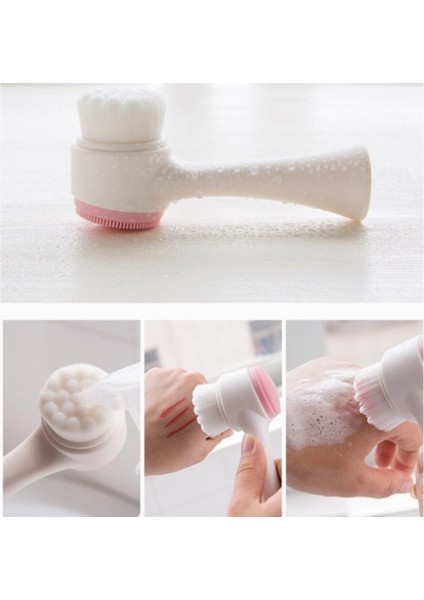 Çift Taraflı Yüz Temizleme Fırçası ve Peeling Fırçası Bakım