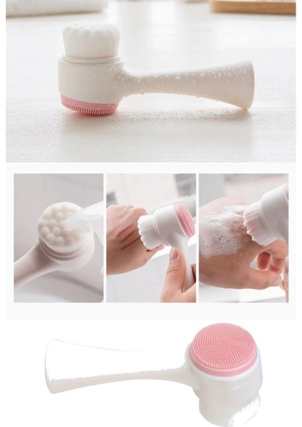 Çift Taraflı Yüz Temizleme Fırçası ve Peeling Fırçası Bakım modelleri