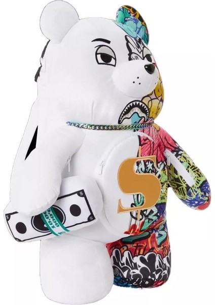 Sprayground Yarım Graff Ayı Sırt Çantası