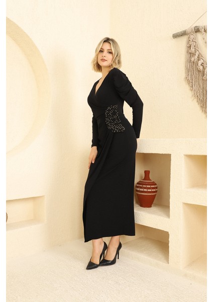 Taş Detaylı Balık Abiye Elbise modelleri