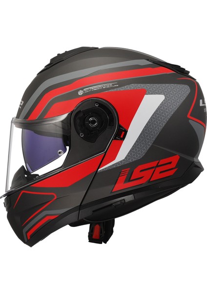 Strobe 2 Phantom Mat Tıtanıum-Gri-Kırmızı Kask fiyatları