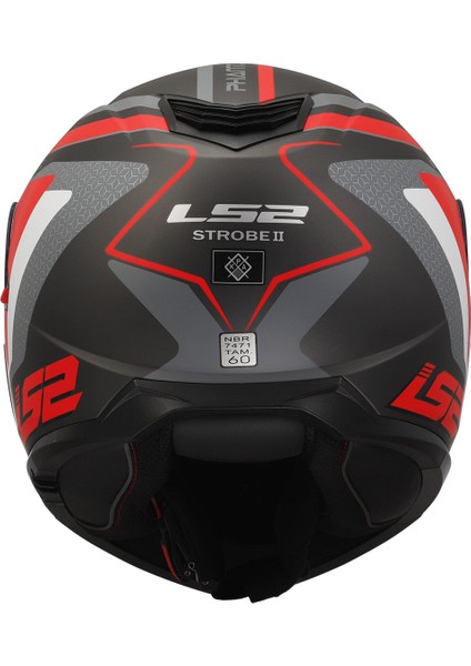 Strobe 2 Phantom Mat Tıtanıum-Gri-Kırmızı Kask indirimleri