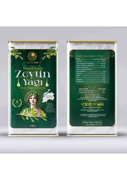Erken Hasat , Soğuk Sıkım Sızma Zeytinyağı