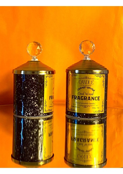 Vintage Gold Special: Ud Ağacı Kokulu Dekoratif Seramik Soya Wax Mum Sevgililer Günü Özel Ü fırsatları
