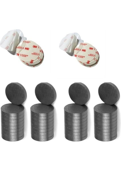 Dekorasyon 50 Adet Şeffaf Yapışkanlı Mıknatıs 15X3MM Dekoratif Buzdolabı Magneti Hediyelik Magnet modelleri