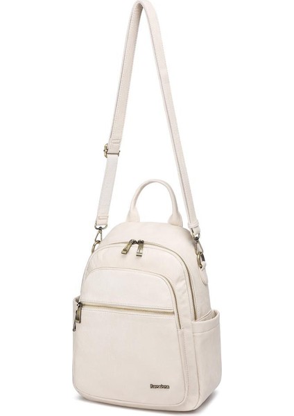 Yıkama Deri Sırt Askılı Kadın Çantası 21K Barcelona 1914 indirimleri