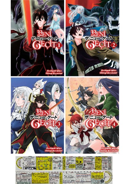 Yeni Geçit 1. 2. 3. 4. Ciltler Manga Seti (Matematik Öğreten Cetvel) - Yoshiyuki Miwa