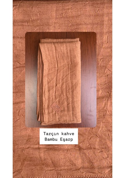 Tarçın Rengi Bambu Eşarp 4mevsim