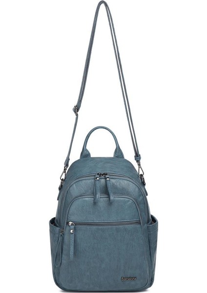 Yıkama Deri Sırt Askılı Kadın Çantası 21K Barcelona 1914 fırsatları