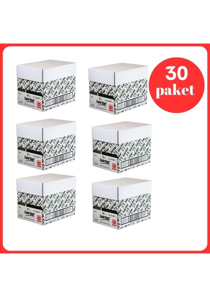 Copier Bond A4 Fotokopi Kağıdı 80GR 500 Yaprak 6 Koli