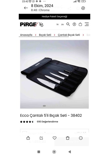 Itina Bıçak Seti