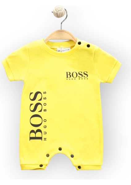 Baby Marka Bossa Desen Çıtçıtlı Tulum Unisex 6-24 Ay