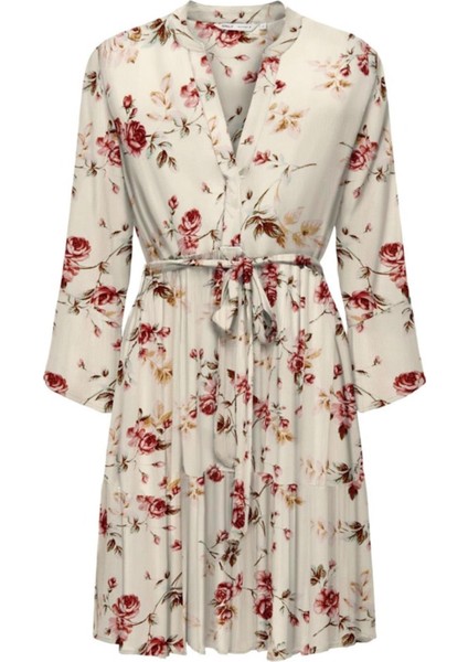 Onlclemmentıne Lıfe 3/4 Dress Wvn Noos Krem fırsatları