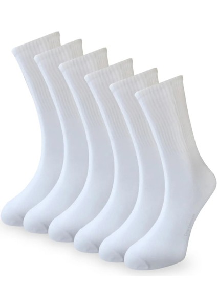 Tenis Çorap 6 Çift Spor Futbol Çorabı Çocuk+Genç Standart Kalıp