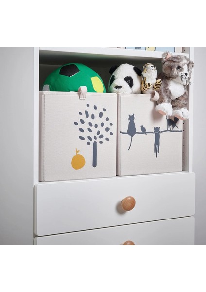 Çocuk Odası Düzenleyici Kutu Seti 26 x 37 x 26 cm Ikea Oyuncak Düzenleme Saklama Kutusu