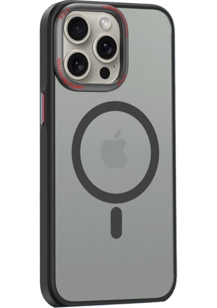 Apple iPhone 15 Pro Max Uyumlu Fuchsia Magsafe Arka Kapak
