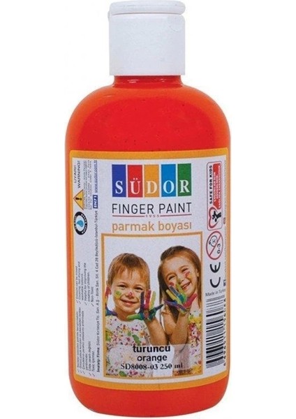 Parmak Boyası 250 ml Turuncu - SD8008-03