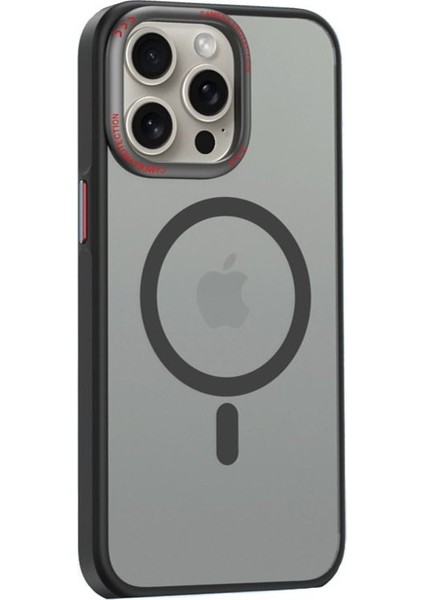 Apple iPhone 15 Pro Uyumlu Fuchsia Magsafe Arka Kapak