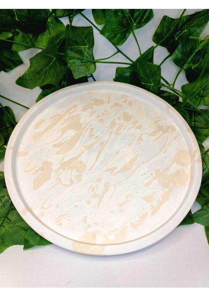 3'lü Dekoratif Tabak Seti - Mum Sunum Makyaj Ikram Takı Çok Amaçlı - El Yapımı fırsatları