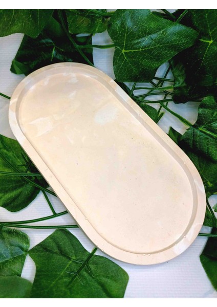 3'lü Dekoratif Tabak Seti - Mum Sunum Makyaj Ikram Takı Çok Amaçlı - El Yapımı indirimleri