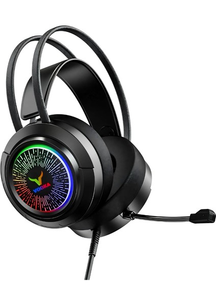 Oyuncu Kulaklık Vk-1 Gaming Headset 7.1 USB Rgb 50MM Surround Ses Profesyonel Kulaklık
