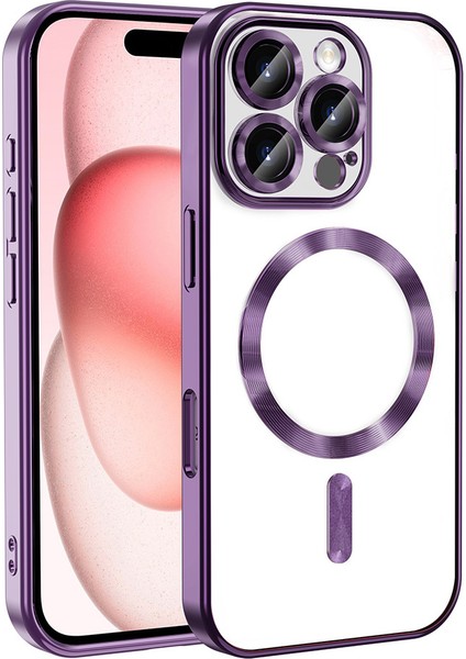 iPhone 16 Pro Kılıf Kamera Korumalı Magsafe Parlak Luxury Kılıf