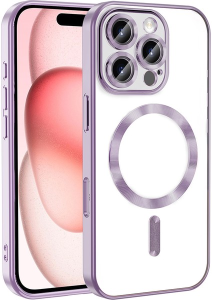 iPhone 16 Pro Kılıf Kamera Korumalı Magsafe Parlak Luxury Kılıf