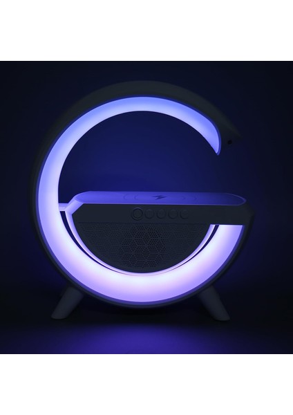 Kablosuz Şarj Standlı Rgb Hoparlör
