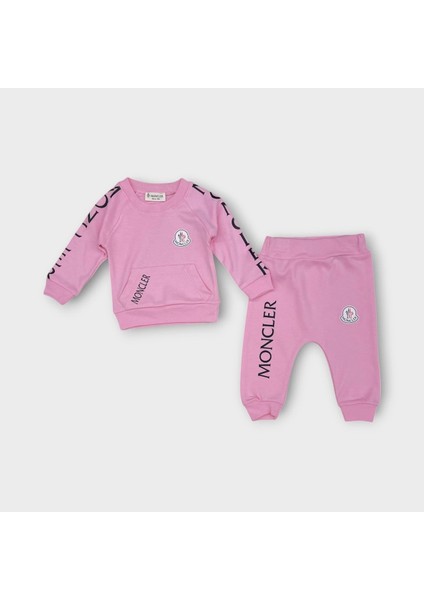 Baby Marka Baskılı Moller Desen Ikili Takım Unisex 6-24 Ay