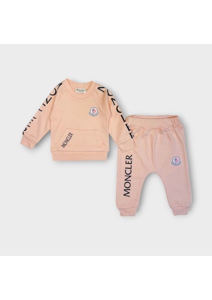 Baby Marka Baskılı Moller Desen Ikili Takım Unisex 6-24 Ay