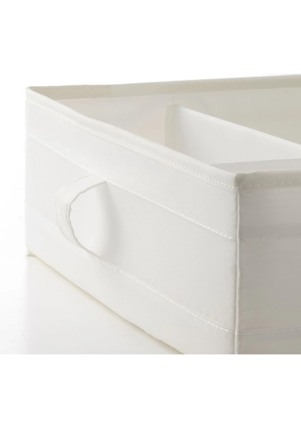 7 Bölmeli Dolap Içi Düzenleme Kutusu 44 x 34 x 11 cm Ikea Bölmeli Kutu Düzenleyici Beyaz Renk Dolap Içi Organizer