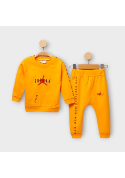 Baby Marka Baskılı Jrdon Desen Ikili Takım Unisex 6-24 Ay